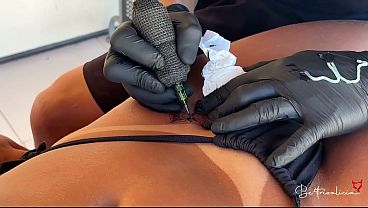 My friend was completely hairless and had to pay for the tattoo with her vagina.