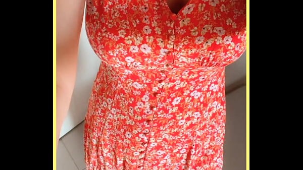 Wifey wears a cute red dress