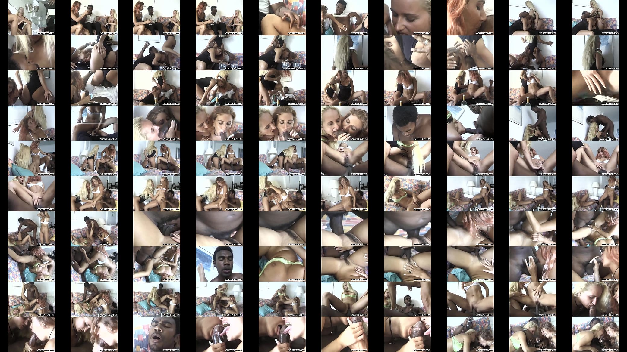Two amateur MILFs enjoy a big black cock 预览图