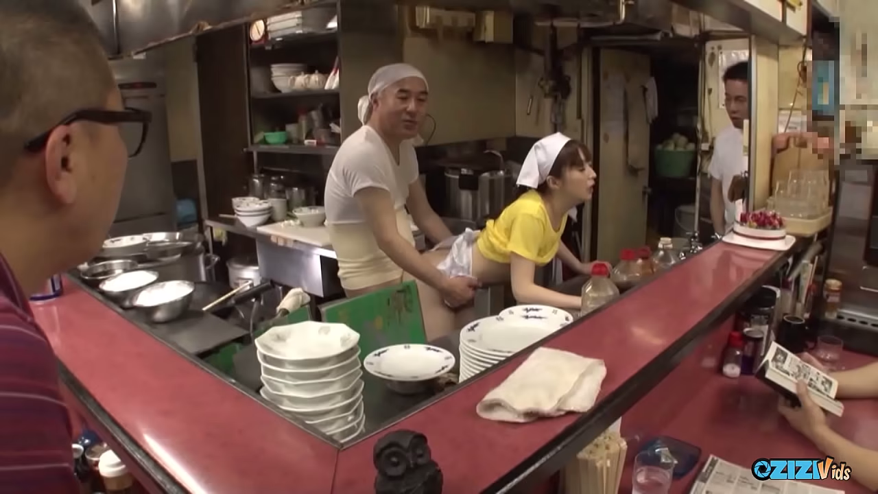 In this bakery she was working casually and later her coworkers cum on her face.