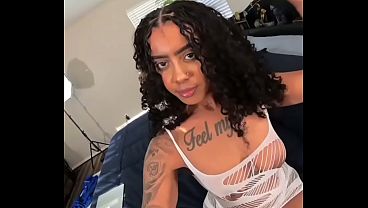 Busty Ethiopian Stretches Her Tight Pussy