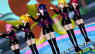 Mmd Oshinoko group sex