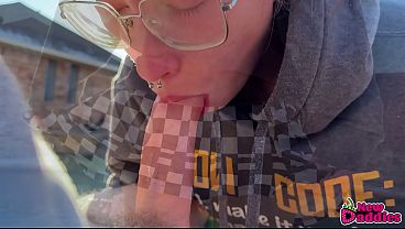 Big Butt College Nerd Girl with Skirt gets Fucked Outside 27 sec
