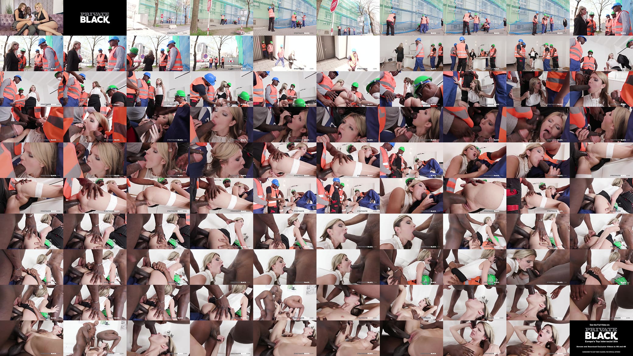 Private Black - Horny Babe Gina Gerson DP&#039;d And Creampied By 4 BBCs! 预览图
