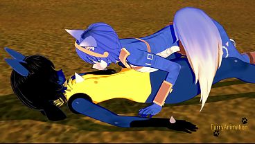 Star Fox Pokemon Star Fox Pokemon Furry Hentai 3D Yiff- Krystal x Lucario Boobjob & Fucked with creampie in his pussy and cums in her boobs - Japanese Cartoon Manga anime porn