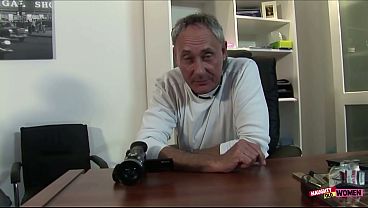 Two sizable peckers are destroying her wet mature snatch while her large blinkers bounce