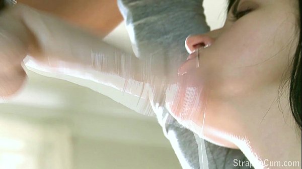 StraponCum: Strapon creampie after the breakfast