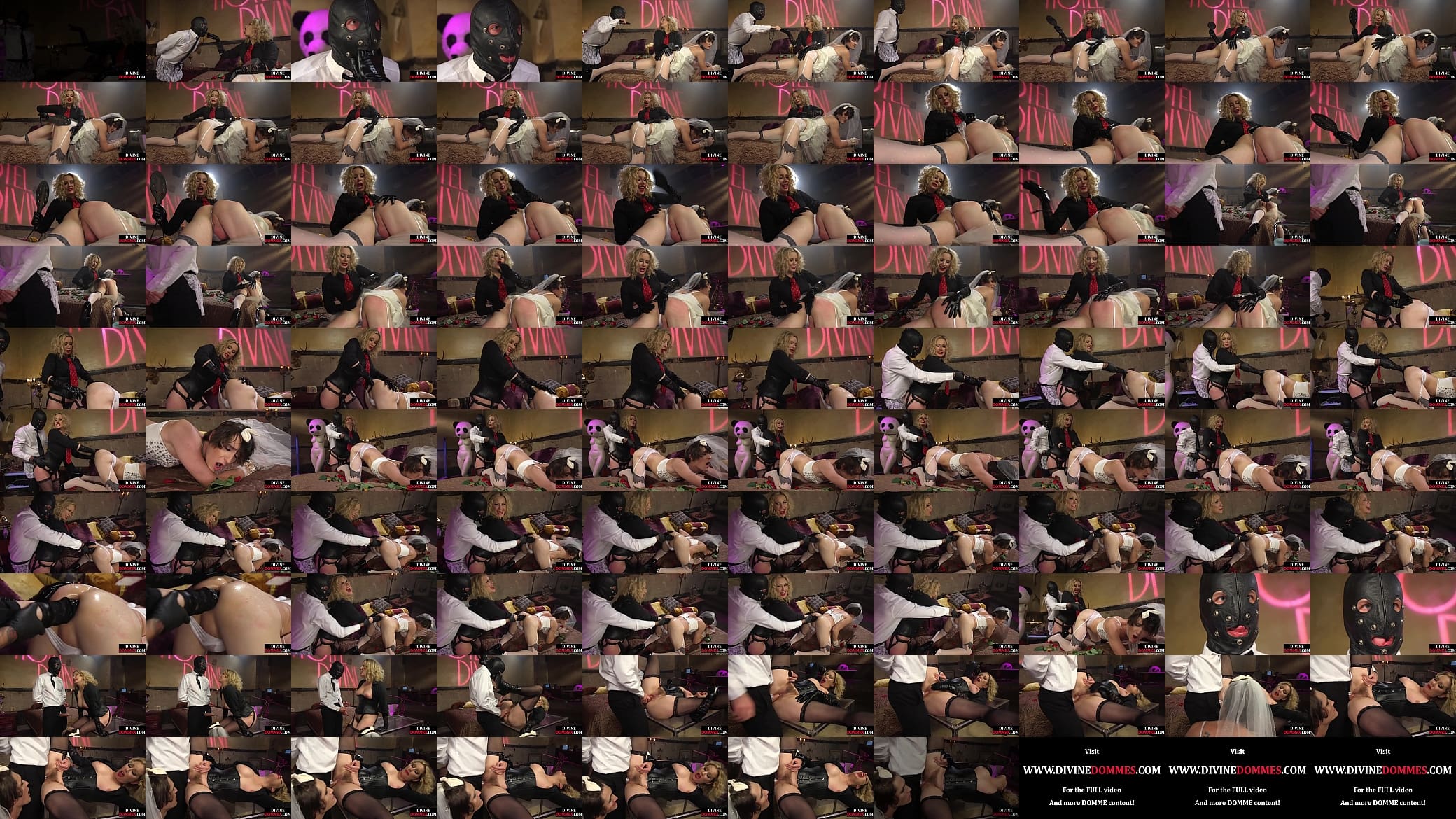 Sissification training with paddle and fist given by ladyboss domina in trio 预览图