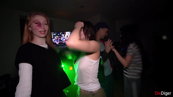 Real Party Amateur Teens Host Orgy - Hard Fast Fuck Cum in Mouth