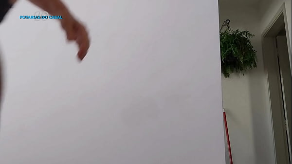 Anal-vaginal penetration. Chubby milf with a dildo fucks her big ass and hairy pussy. PAWG doggie style in panties. Amateur fetish. Homemade.