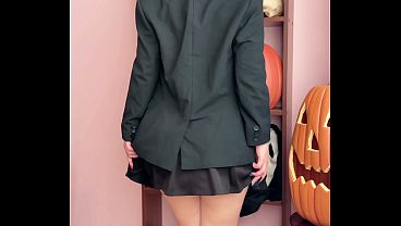 Wednesday Addams with a Hairy Bush: The Best Halloween for You
