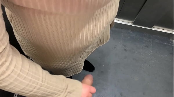 I meet my horny neighbor in the elevator and we end up fucking. WE GET CAUGHT