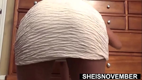 A glamorous whore arching her skinny back then squat and inserting a large object into her sexy pussy during upskirt alluring black babe sheisnovember posing her perfect body during upskirt and with asshole and pussy closeup on msnovember