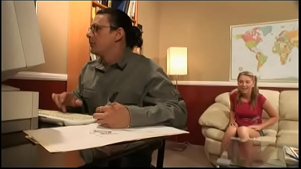 Sexy young student with beautiful breasts seduces her teacher and takes a long hard cock in her wet slit