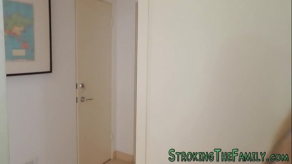 Cute teen sucking stepdad