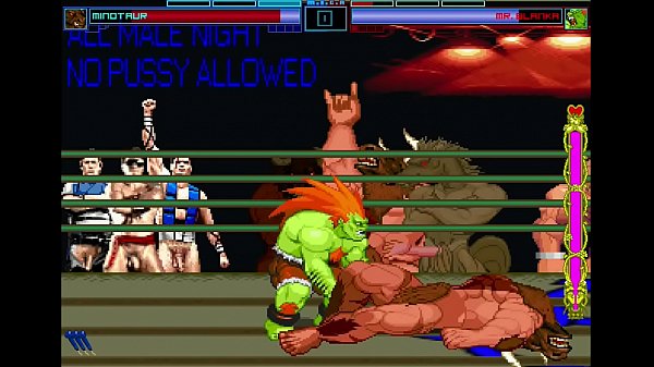 Download Video - Bara Mugen&colon; Minotaur and Blanka fuck each other&excl;