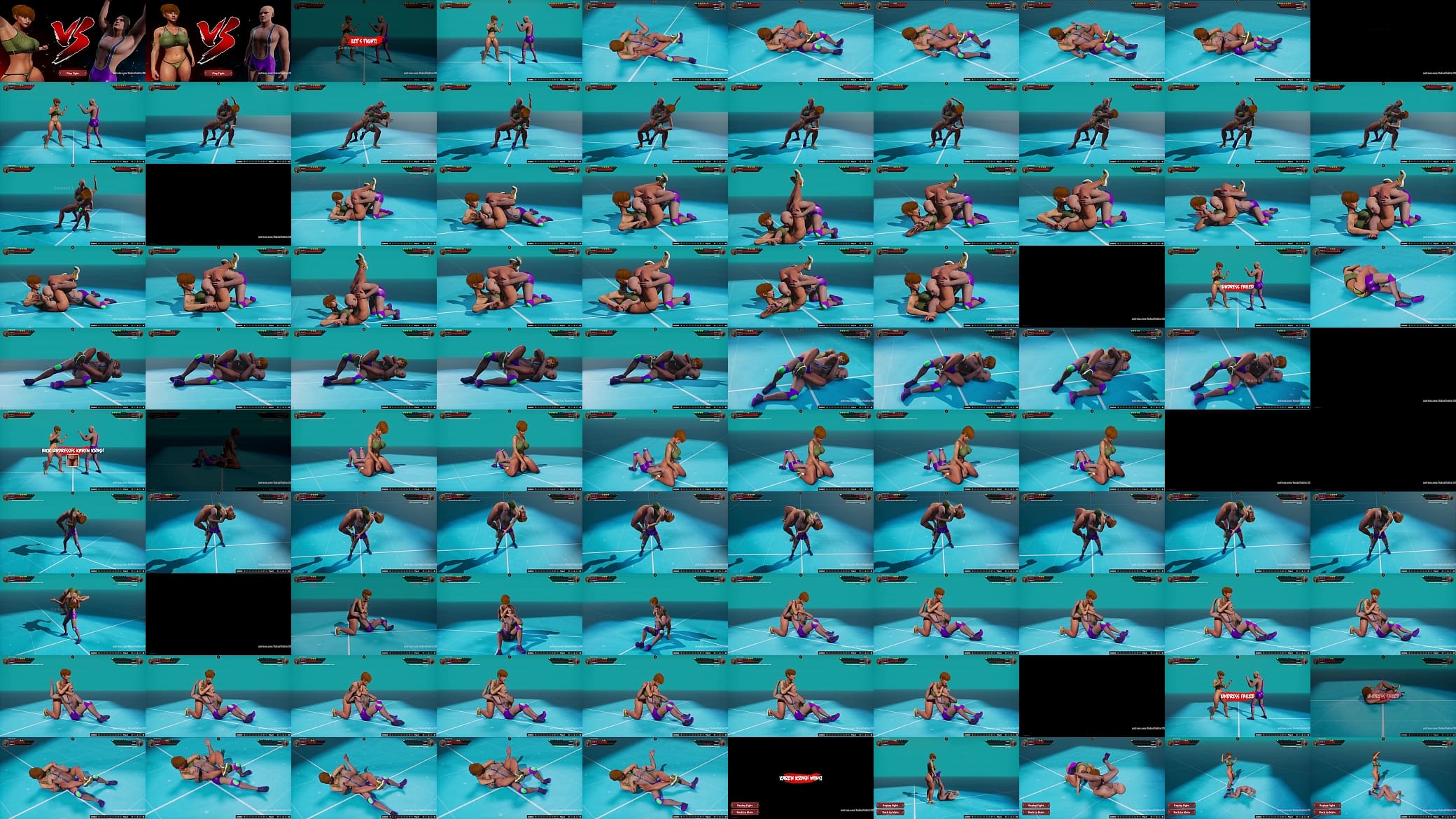Karen Krash VS Nick (Naked Fighter 3D) 预览图