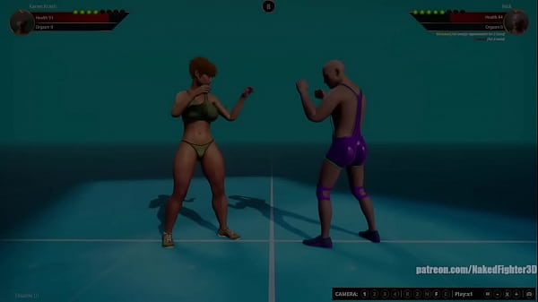 Karen Krash VS Nick (Naked Fighter 3D)