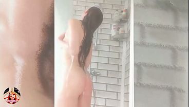 WET LOOK HORNY MILF SHAVING AND SOAPY SHOWER FOR YOU