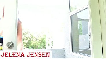 Lesbian PAWGS Jelena Jensen & Samantha Ryan Fuck On The Stairs!