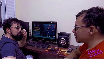 Swingers couple have sex together after the glory hole