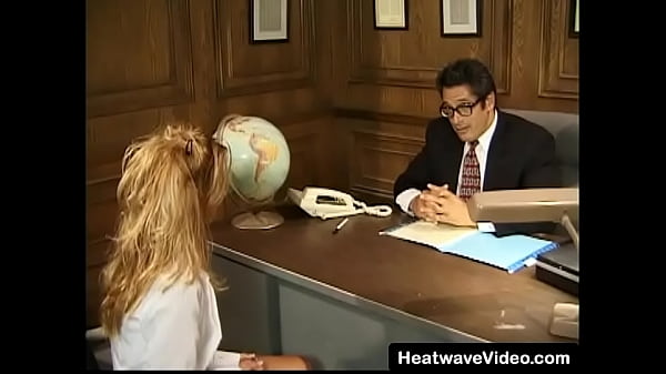 Download Video - A pretty coed needs to pass her geography class&comma; so she stays after class to meet her teacher