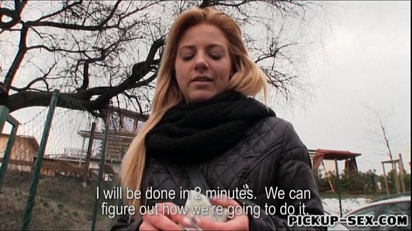 Pretty blonde European slut Cherie mouth cum for money