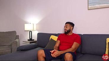 Sexy milf takes BBC on couch