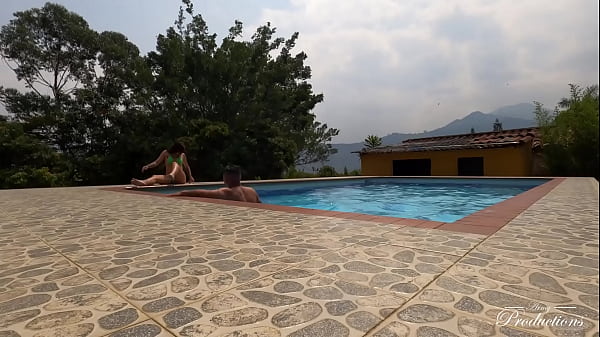 Poolside Taboo: My step Cousin Couldn't Resist My Huge Cock In The Middle Of The Family Farm