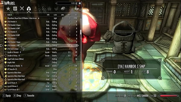 Sabrina giantess: clothing-haul. Skyrim Se