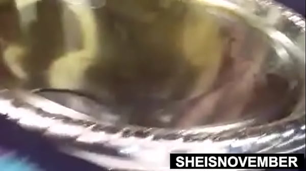 Erotic chubby bbw nude body dripping oil while peeing posing in the bathroom standing on a counter top edge thick pretty babe sheisnovember huge busty areolas and big tits jiggle spreading her bubble butt pussy erotica by msnovember