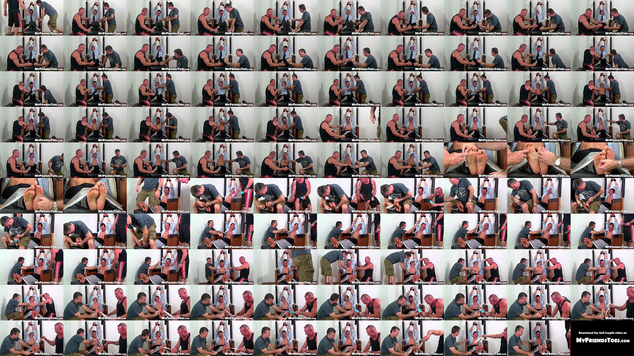 Business man Gordon tied up and tickles hard by friends 预览图