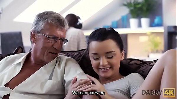 DADDY4K. Guy is occupied with computers so why GF Erica Black fucks his dad
