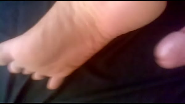Cum on my bare foot