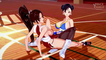 Anime Girls Scissoring Contest