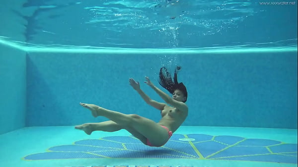 Hungarian naked Sazan Cheharda swimming teasing