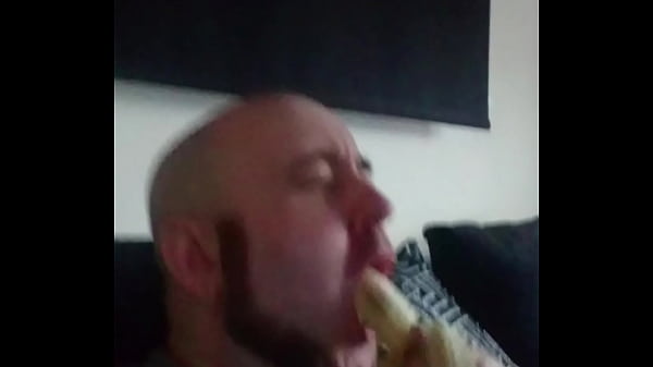 Breakfast banana blowjob