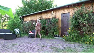 outdoor penis pumping with busty mature