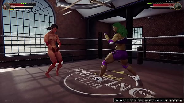 Kyla VS Jennifer Walters (Naked Fighter 3D)
