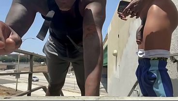 Download Video - TWO THUGS FUCKING ON THE FREEWAY