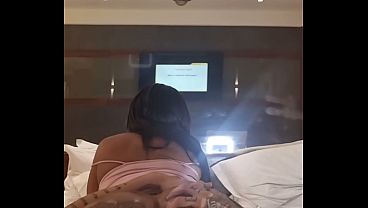 My step brother's hotwife begged for my crooked cock while he was at work - Full version on Red