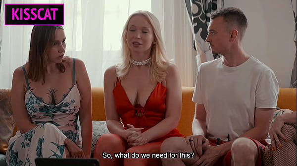 Kisscat - S5E7: Oral Seer Vera Jarw Solves Step Mom & Step Son’s Lust in 3some Bliss with Sharing Cum