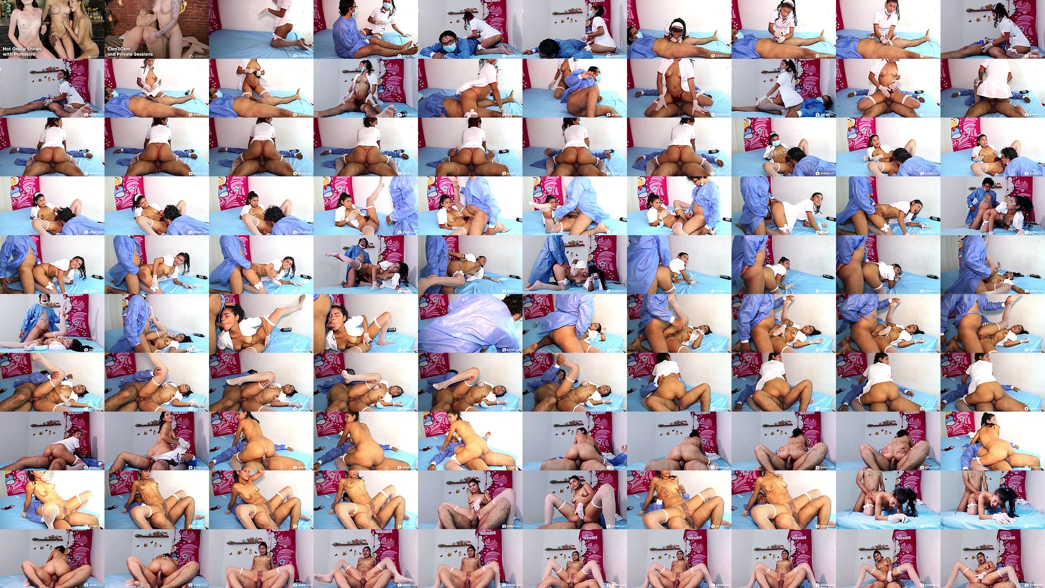 Nurse Role-play with Stripchat&#039;s busty Latina Violeta Goddess 预览图