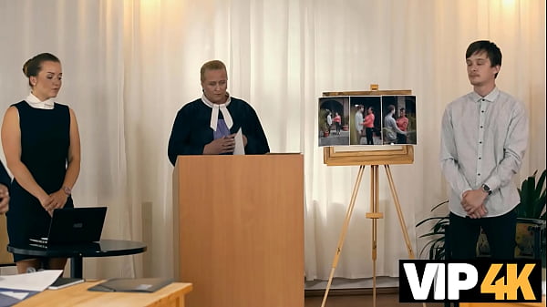 VIP4K. Contempt and Cock in Court