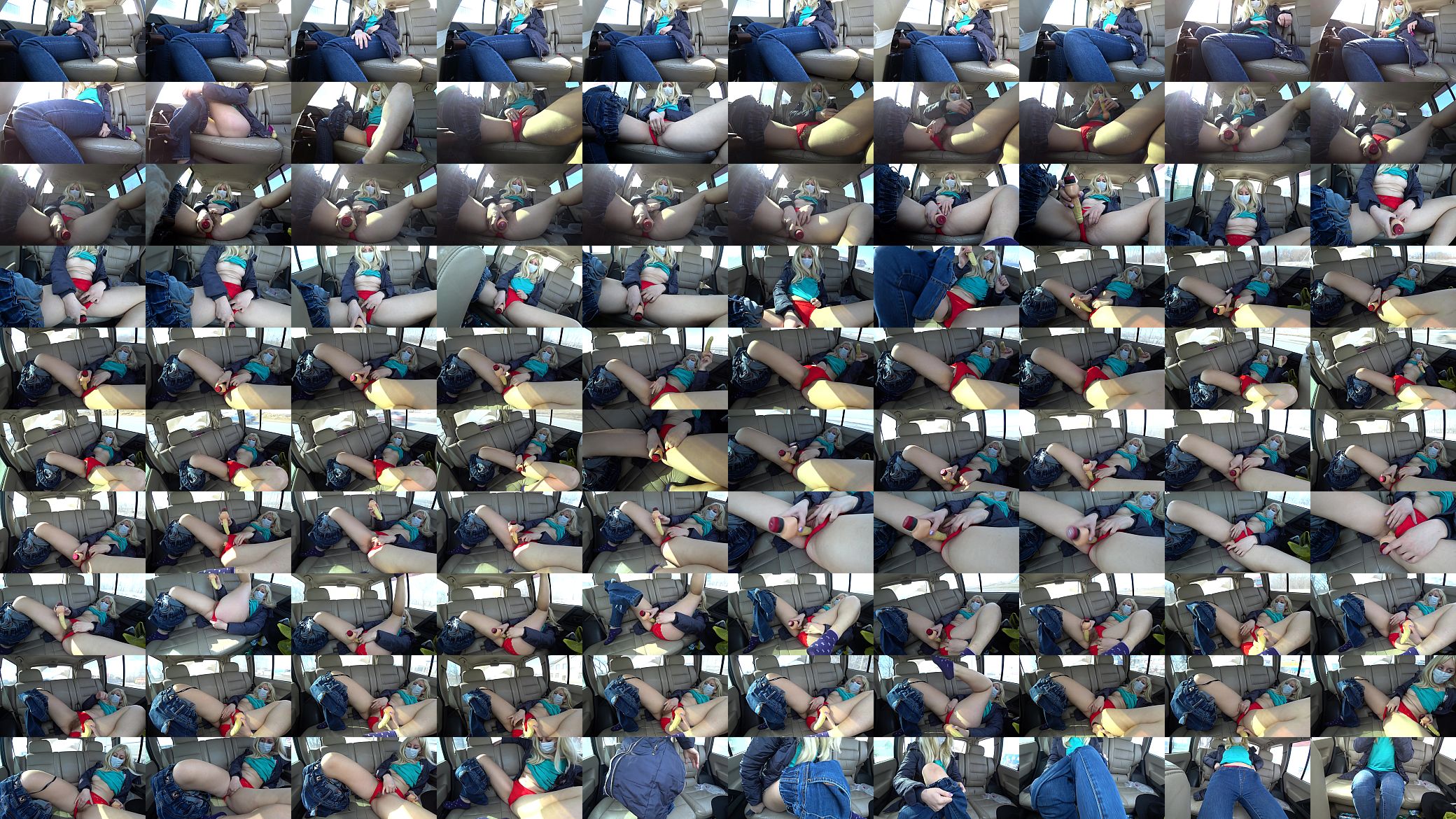 My girlfriend masturbates her hairy pussy in a car. When bored on the road, you can bring yourself to orgasm. 预览图