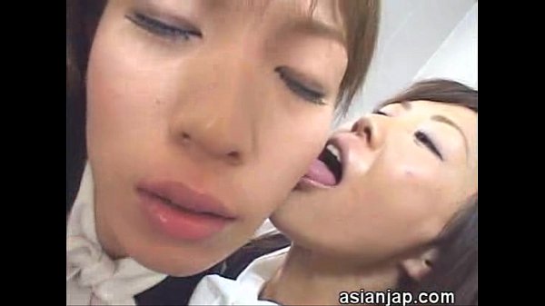 Japanese Lesbians Deep Kiss 2