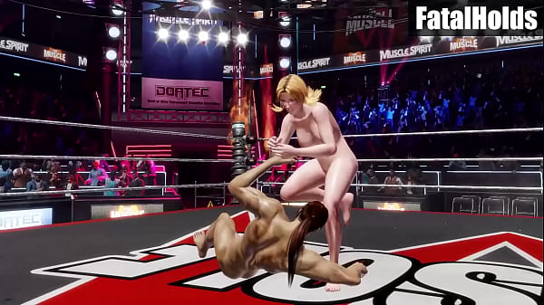 DOA6 - Tina Armstrong VS Ryu Hay (Nude Mixed Wrestling)