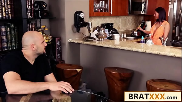 Petite Stella Goes from Cooking to Deepthroating on a Big Surprise Visitor