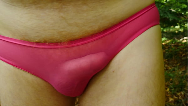 Download Video - Walking outdoors in the forest only wearing panties