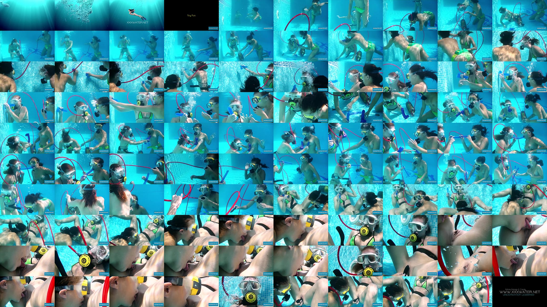 Swimming and fucking babes Minnie Manga and Candy 预览图